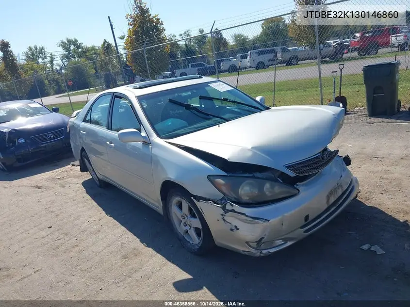 TOYOTA CAMRY 2003, VIN JTDBE32K130146860