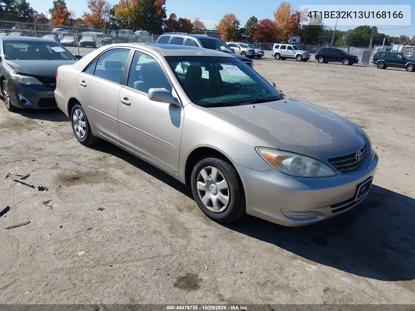 TOYOTA CAMRY 2003, VIN 4T1BE32K13U168166
