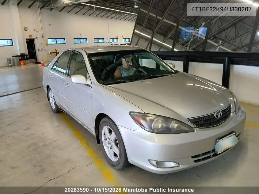 TOYOTA CAMRY 2004, VIN 4T1BE32K94U330207
