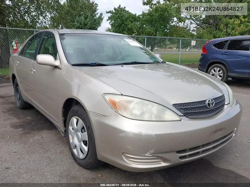 TOYOTA CAMRY 2004, VIN 4T1BE32K24U864827