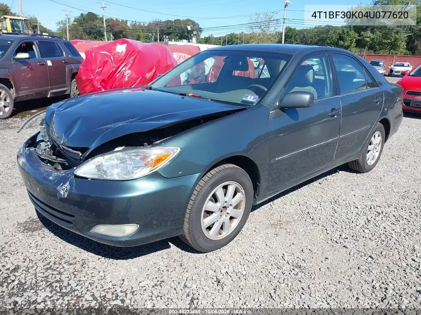 2004 TOYOTA CAMRY VIN 4T1BF30K04U077620 — фото 2