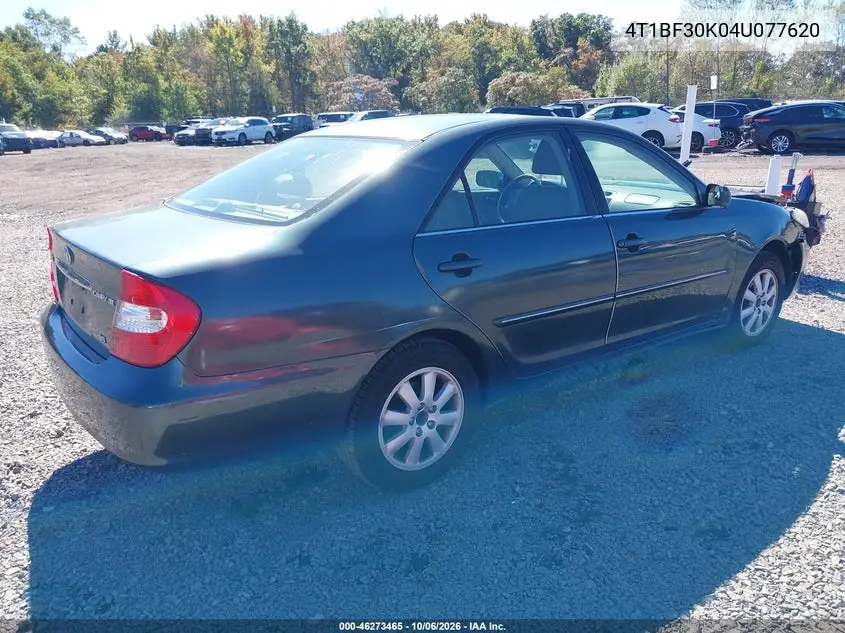 2004 TOYOTA CAMRY VIN 4T1BF30K04U077620 — фото 4