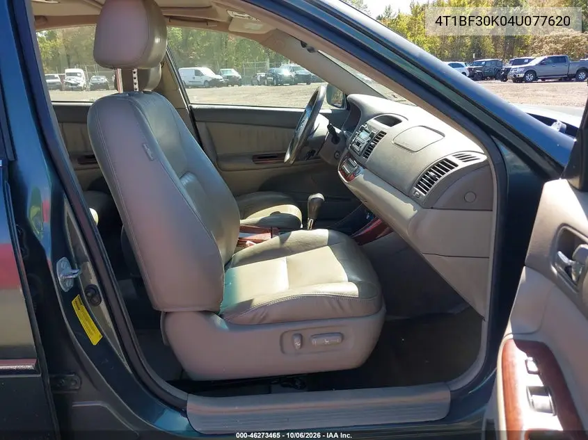 2004 TOYOTA CAMRY VIN 4T1BF30K04U077620 — фото 5