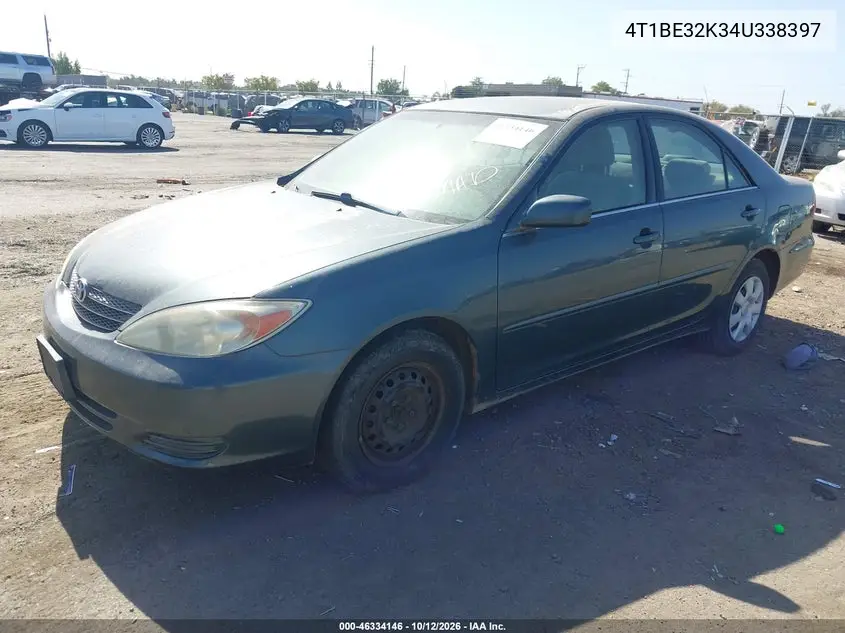 2004 TOYOTA CAMRY VIN 4T1BE32K34U338397 — фото 2