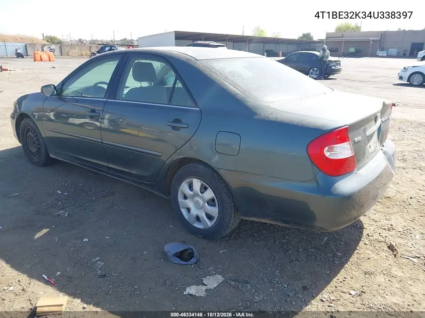 2004 TOYOTA CAMRY VIN 4T1BE32K34U338397 — фото 3