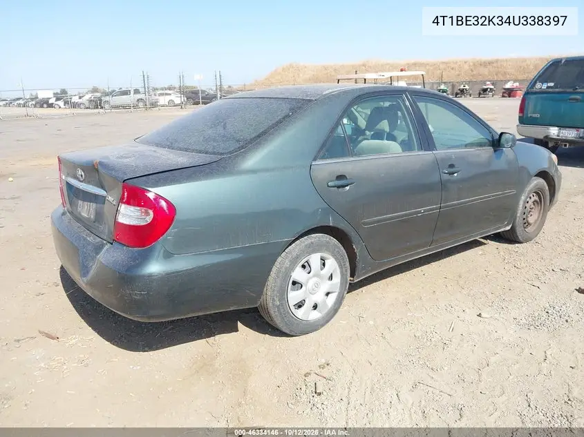 2004 TOYOTA CAMRY VIN 4T1BE32K34U338397 — фото 4