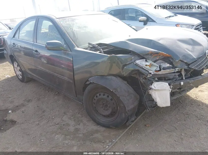 TOYOTA CAMRY 2004, VIN 4T1BE32K94U353146