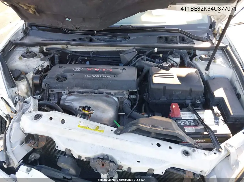 2004 TOYOTA CAMRY VIN 4T1BE32K34U377071 — фото 10