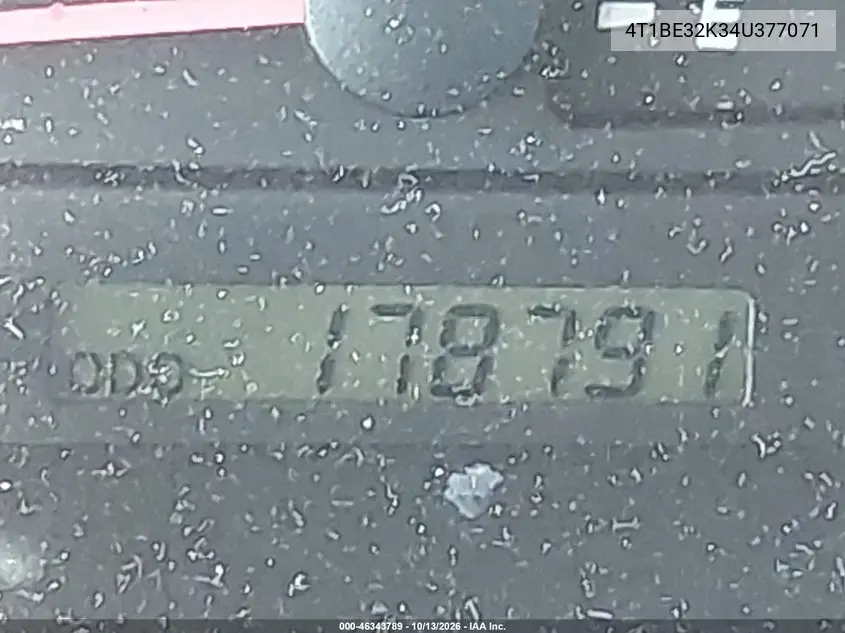 2004 TOYOTA CAMRY VIN 4T1BE32K34U377071 — фото 15