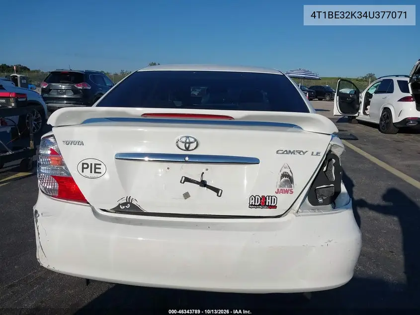 2004 TOYOTA CAMRY VIN 4T1BE32K34U377071 — фото 16