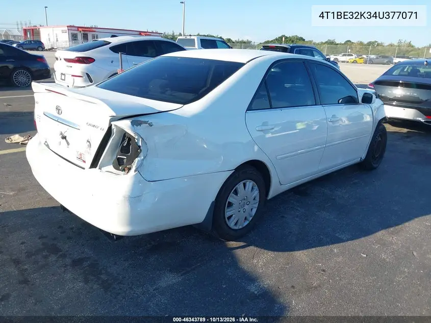 2004 TOYOTA CAMRY VIN 4T1BE32K34U377071 — фото 4