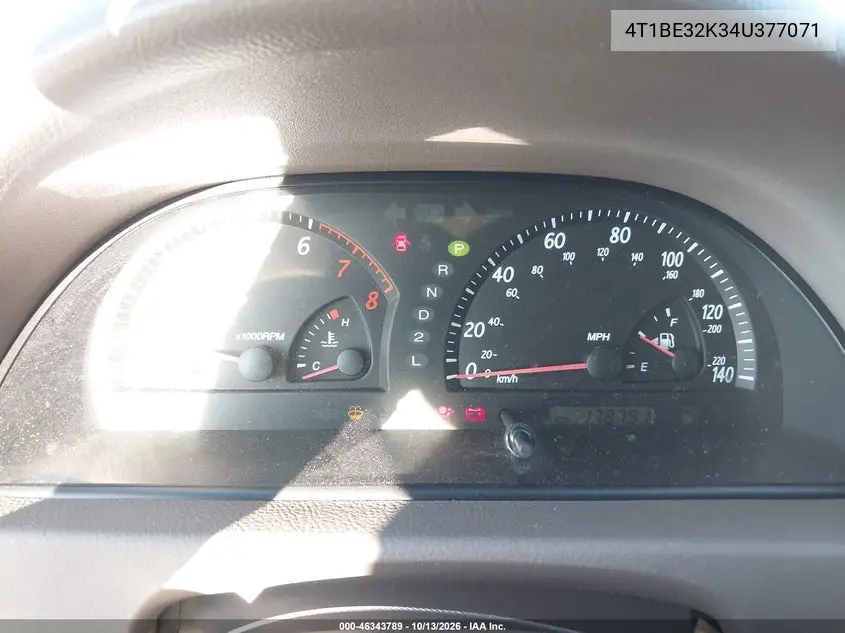 2004 TOYOTA CAMRY VIN 4T1BE32K34U377071 — фото 7