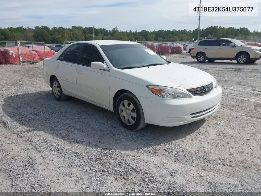 TOYOTA CAMRY 2004, VIN 4T1BE32K54U375077