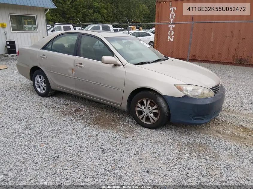 TOYOTA CAMRY 2005, VIN 4T1BE32K55U052472