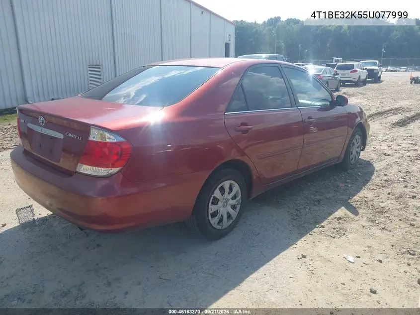 2005 TOYOTA CAMRY VIN 4T1BE32K55U077999 — фото 4