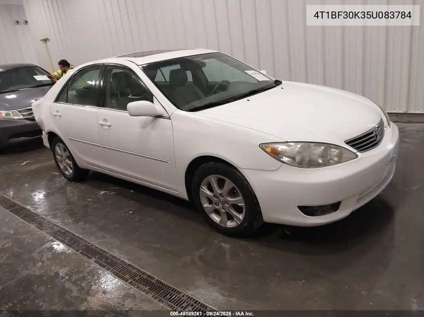 TOYOTA CAMRY 2005, VIN 4T1BF30K35U083784