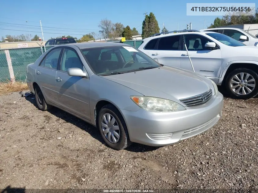 TOYOTA CAMRY 2005, VIN 4T1BE32K75U564556