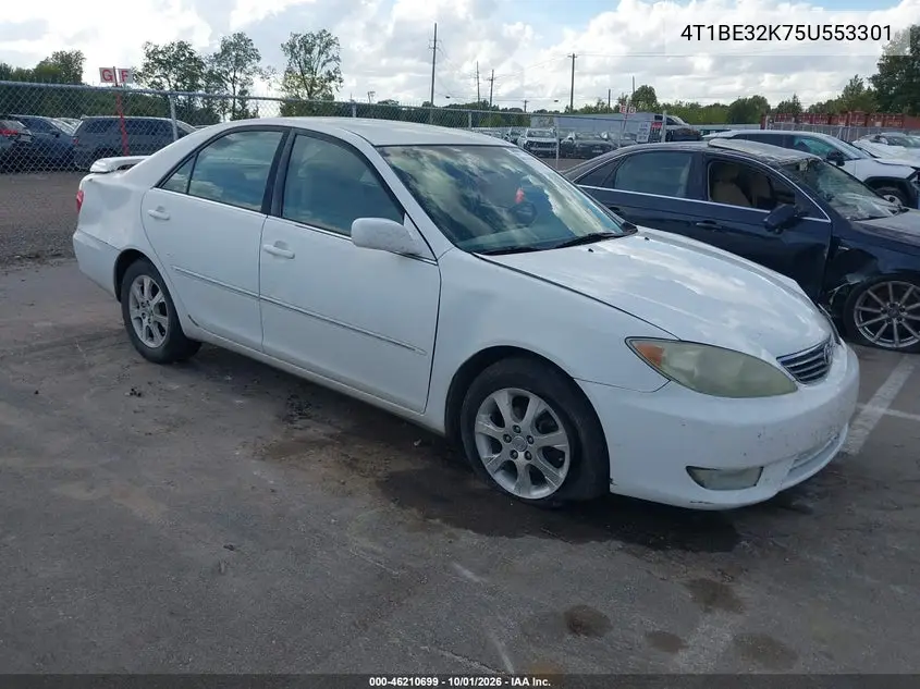 TOYOTA CAMRY 2005, VIN 4T1BE32K75U553301