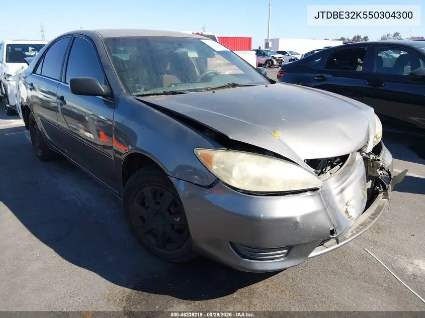 TOYOTA CAMRY 2005, VIN JTDBE32K550304300