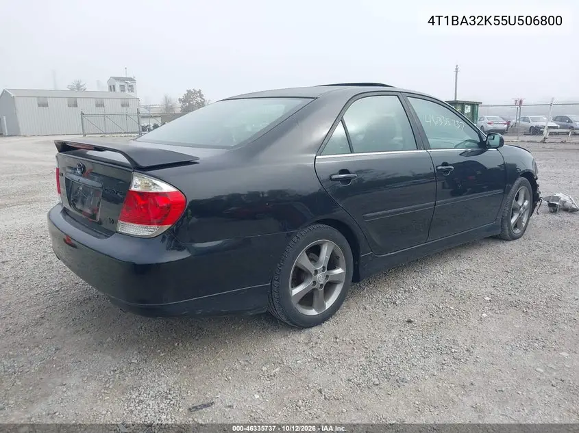 2005 TOYOTA CAMRY VIN 4T1BA32K55U506800 — фото 4
