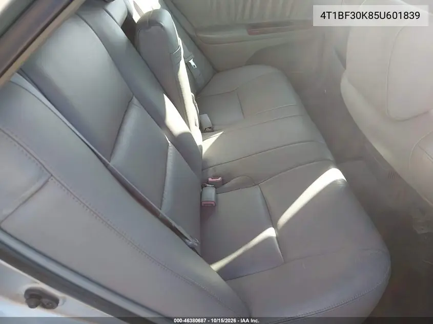 2005 TOYOTA CAMRY VIN 4T1BF30K85U601839 — фото 8