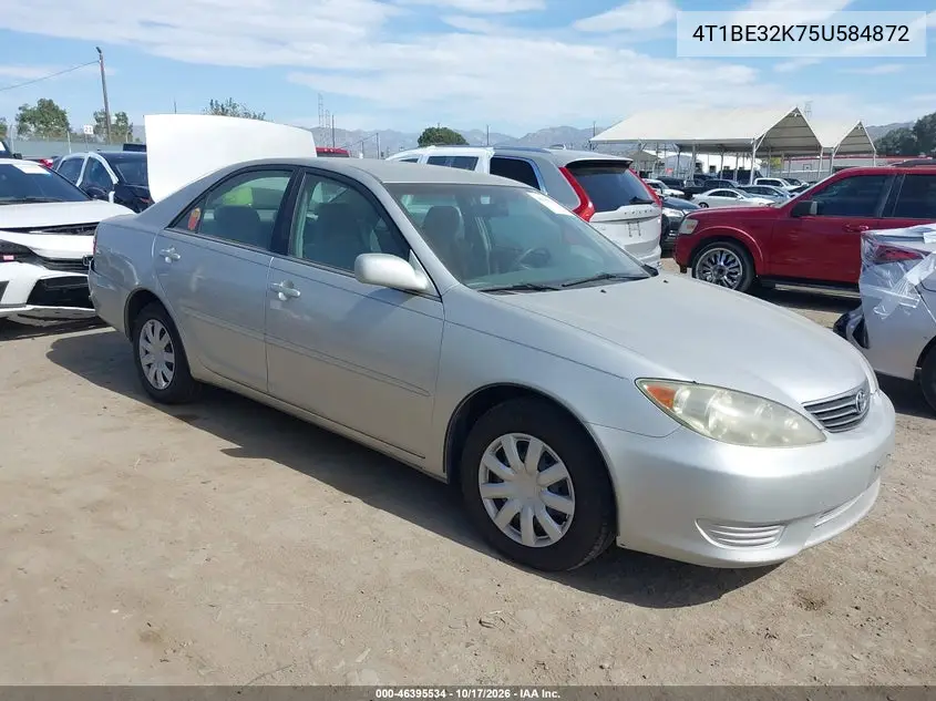 TOYOTA CAMRY 2005, VIN 4T1BE32K75U584872