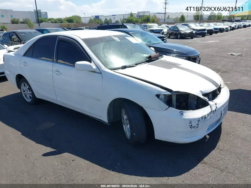 TOYOTA CAMRY 2006, VIN 4T1BF32KX6U621511