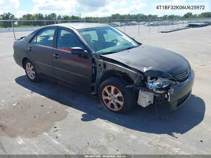 TOYOTA CAMRY 2006, VIN 4T1BF32K06U625972