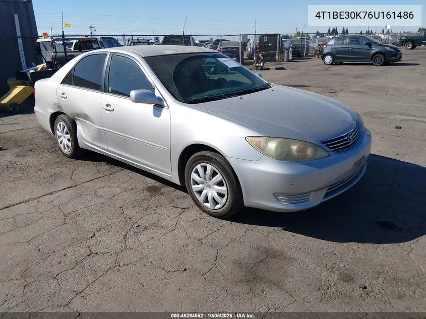 TOYOTA CAMRY 2006, VIN 4T1BE30K76U161486