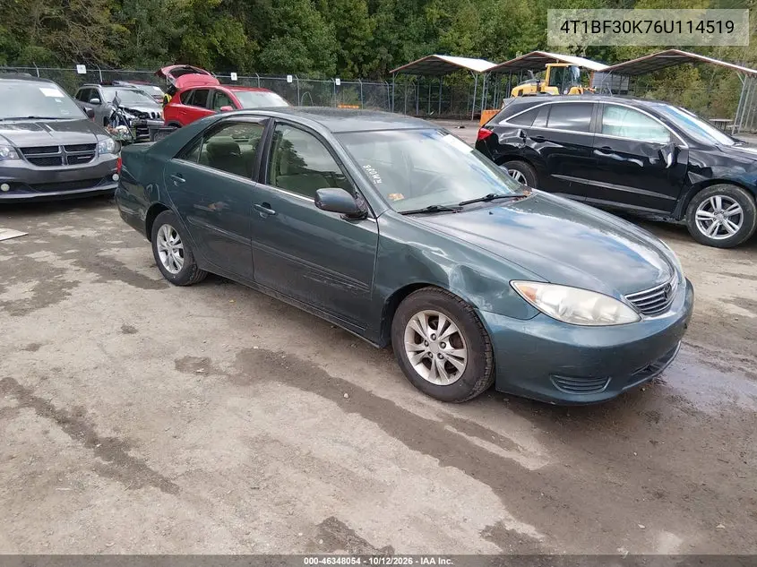 TOYOTA CAMRY 2006, VIN 4T1BF30K76U114519