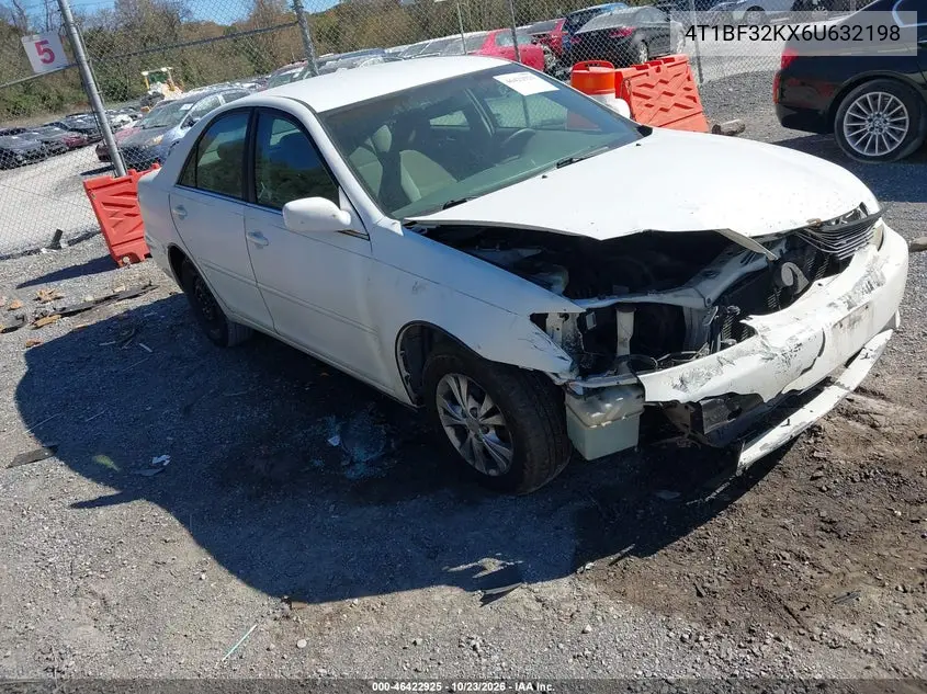TOYOTA CAMRY 2006, VIN 4T1BF32KX6U632198
