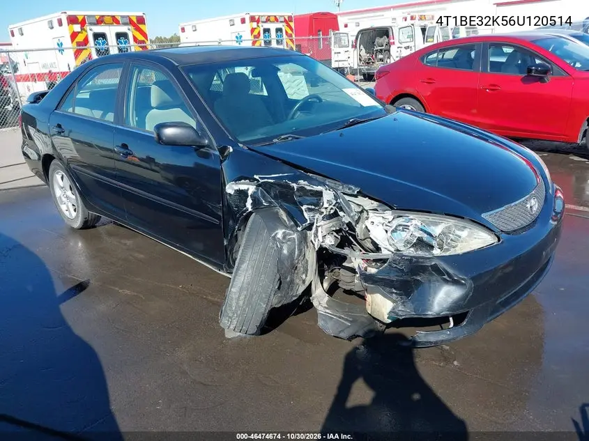 TOYOTA CAMRY 2006, VIN 4T1BE32K56U120514