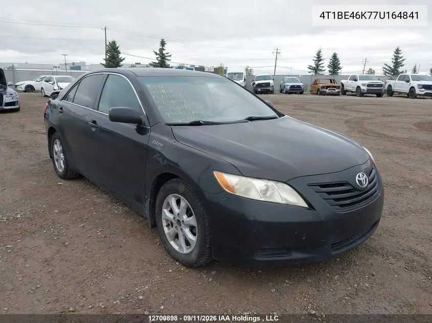 TOYOTA CAMRY 2007, VIN 4T1BE46K77U164841