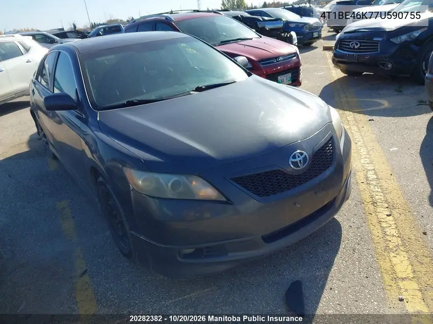 TOYOTA CAMRY 2007, VIN 4T1BE46K77U590755