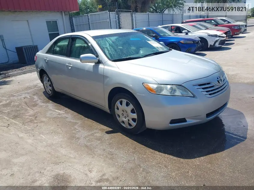 TOYOTA CAMRY 2007, VIN 4T1BE46KX7U591821