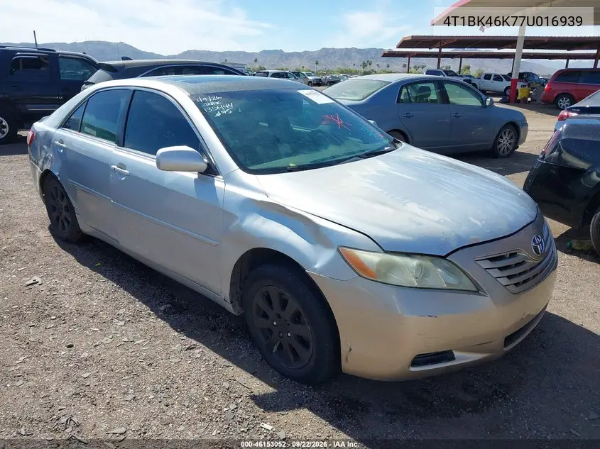 TOYOTA CAMRY 2007, VIN 4T1BK46K77U016939