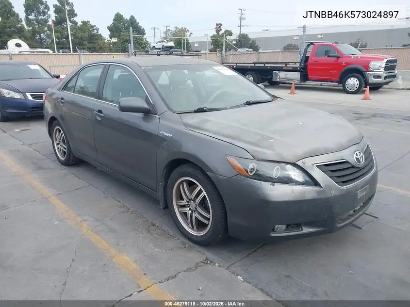 TOYOTA CAMRY 2007, VIN JTNBB46K573024897