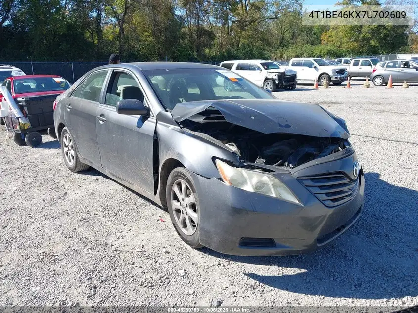 TOYOTA CAMRY 2007, VIN 4T1BE46KX7U702609