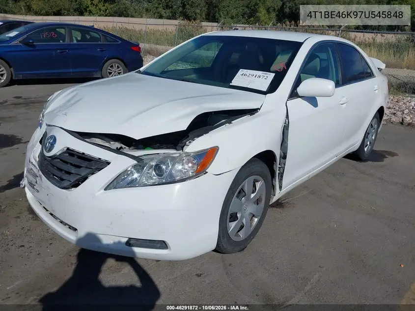 2007 TOYOTA CAMRY VIN 4T1BE46K97U545848 — фото 2