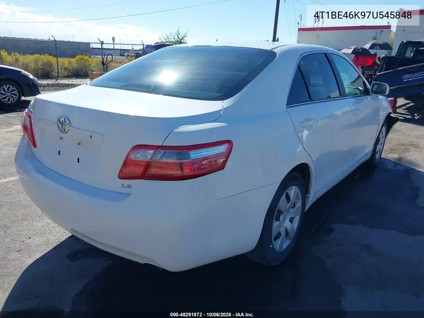 2007 TOYOTA CAMRY VIN 4T1BE46K97U545848 — фото 4