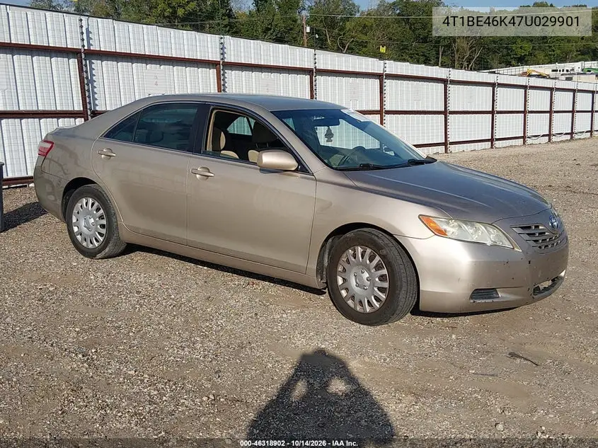 TOYOTA CAMRY 2007, VIN 4T1BE46K47U029901