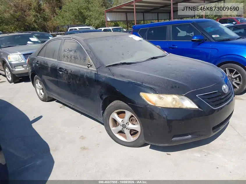 TOYOTA CAMRY 2007, VIN JTNBE46K873009690