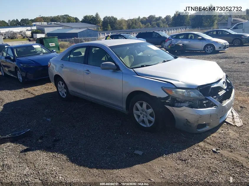 TOYOTA CAMRY 2007, VIN JTNBE46K473052732