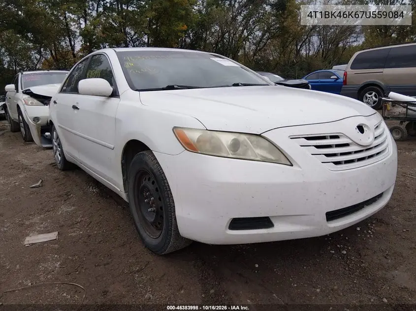 TOYOTA CAMRY 2007, VIN 4T1BK46K67U559084