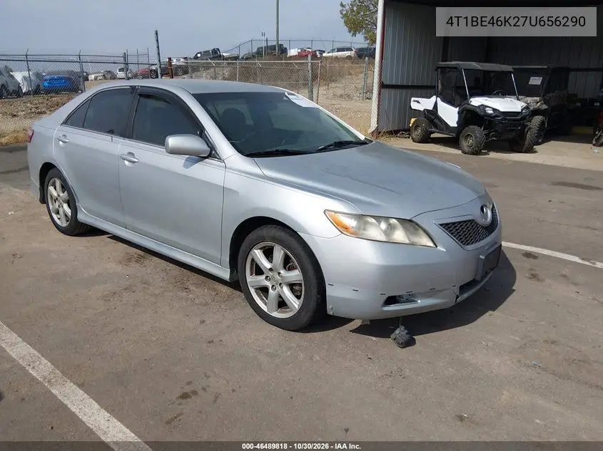 TOYOTA CAMRY 2007, VIN 4T1BE46K27U656290