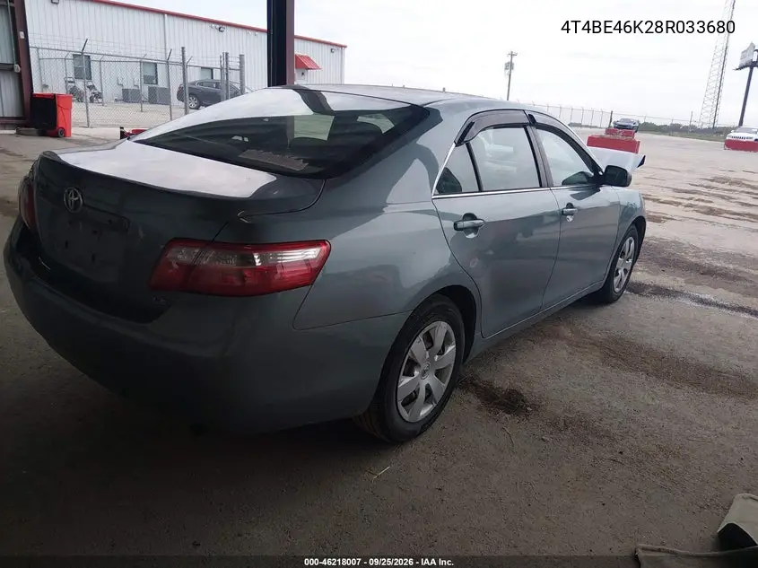 2008 TOYOTA CAMRY VIN 4T4BE46K28R033680 — фото 4