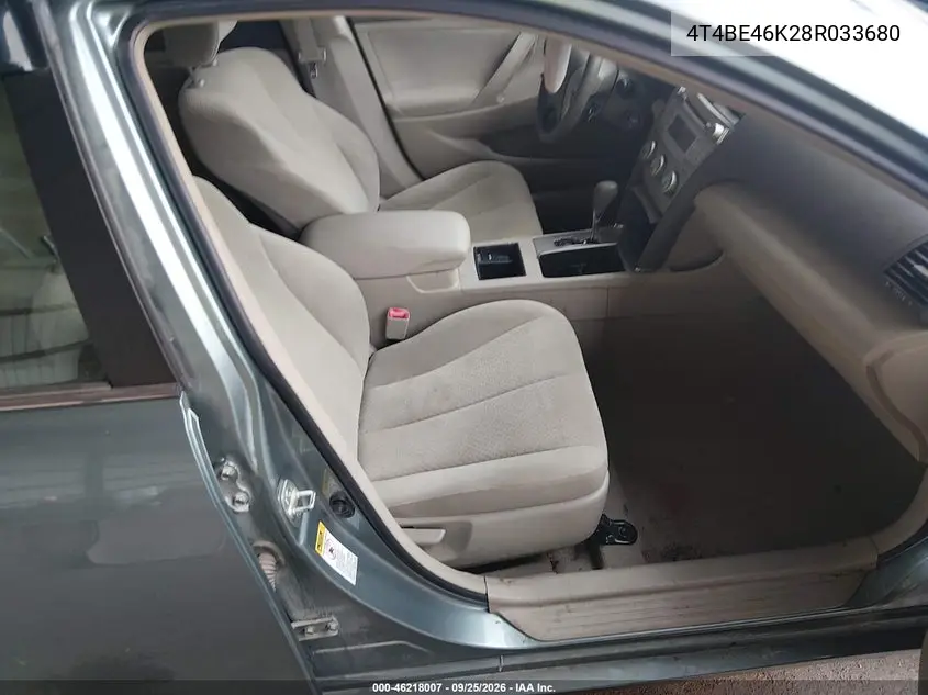 2008 TOYOTA CAMRY VIN 4T4BE46K28R033680 — фото 5