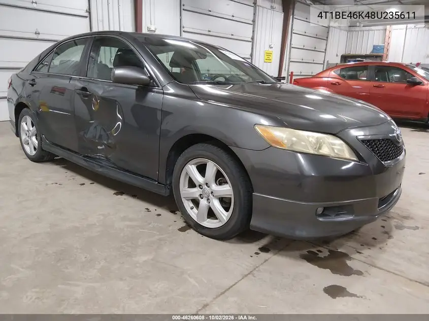 TOYOTA CAMRY 2008, VIN 4T1BE46K48U235611