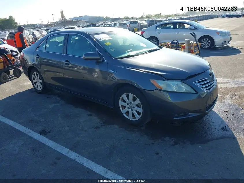 TOYOTA CAMRY 2008, VIN 4T1BB46K08U042283