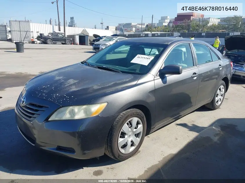 2008 TOYOTA CAMRY VIN 4T4BE46K78R016440 — фото 2